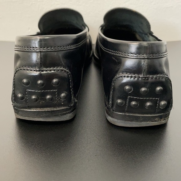 TODS Black Italian Leather Driving Loafers main image 11